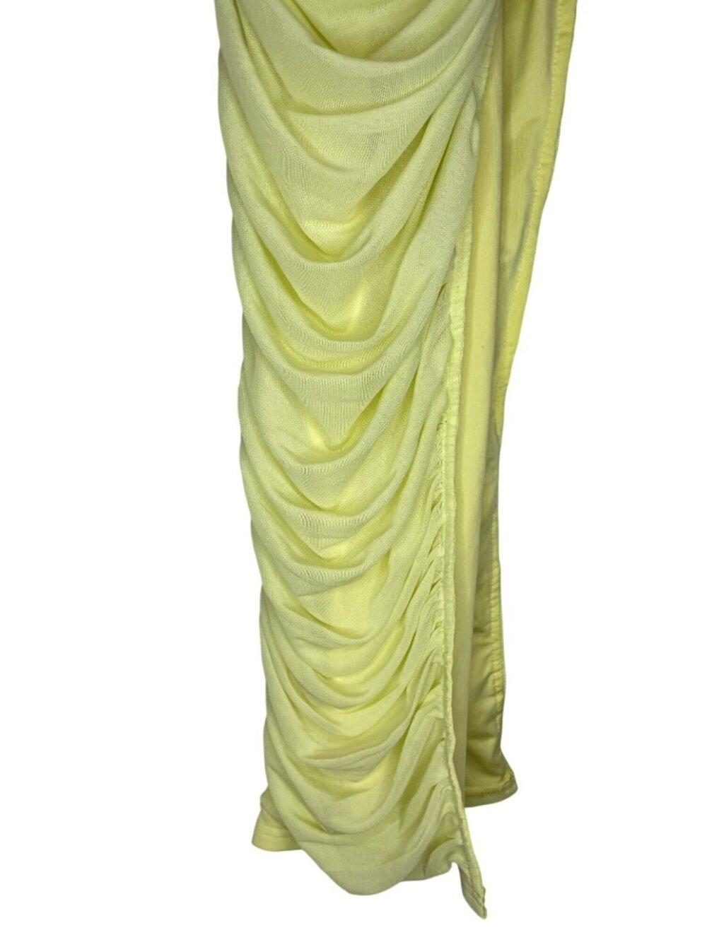 Babyboo Demi Maxi Dress Lime Green Ruched Sleeveless Size XS NEW WITH TAGS - Picture 3 of 10